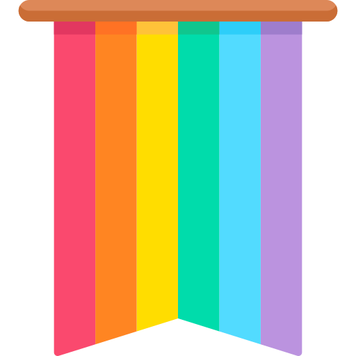 Pride flag sticker