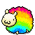 sticker Rainbow_Sheep